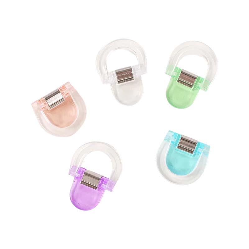 Clip acrylique transparent à impression UV en forme de U