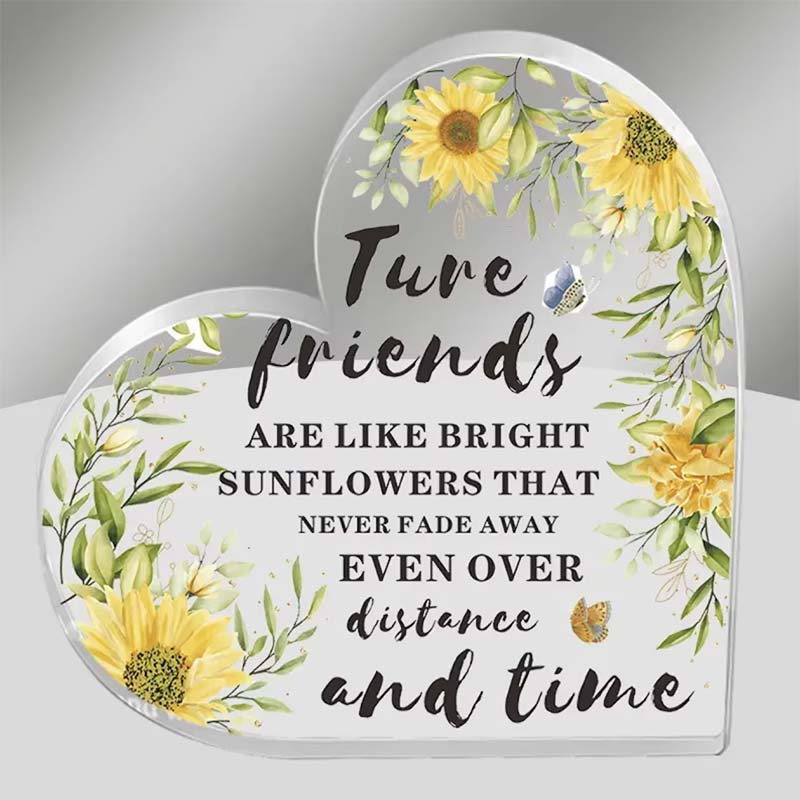 Bijoux en forme de cœur en acrylique cadeau