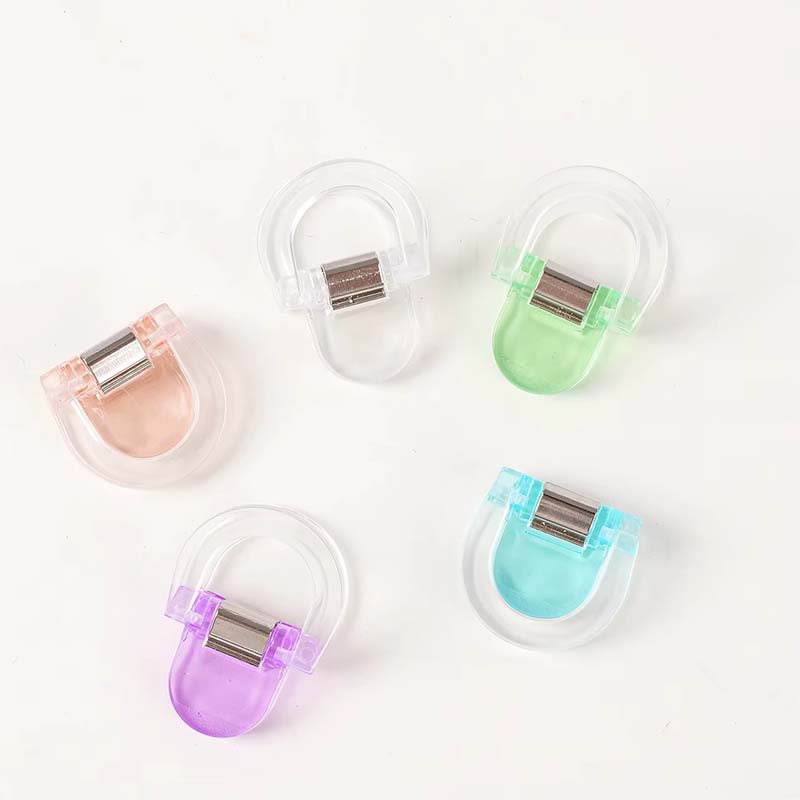 Clip acrylique transparent à impression UV en forme de U
