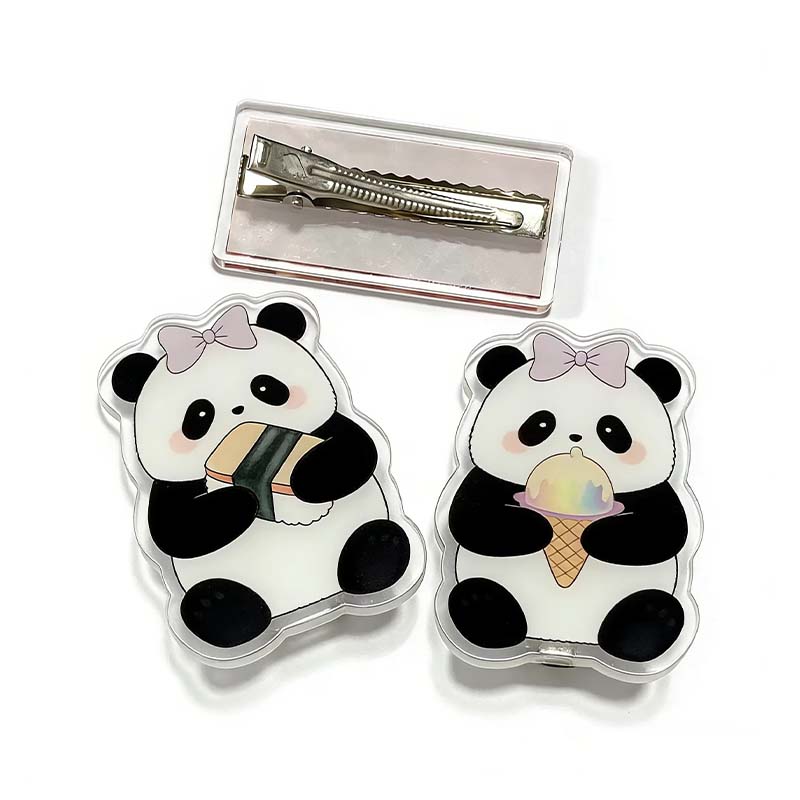 Porte-clés anime mousqueton clip acrylique