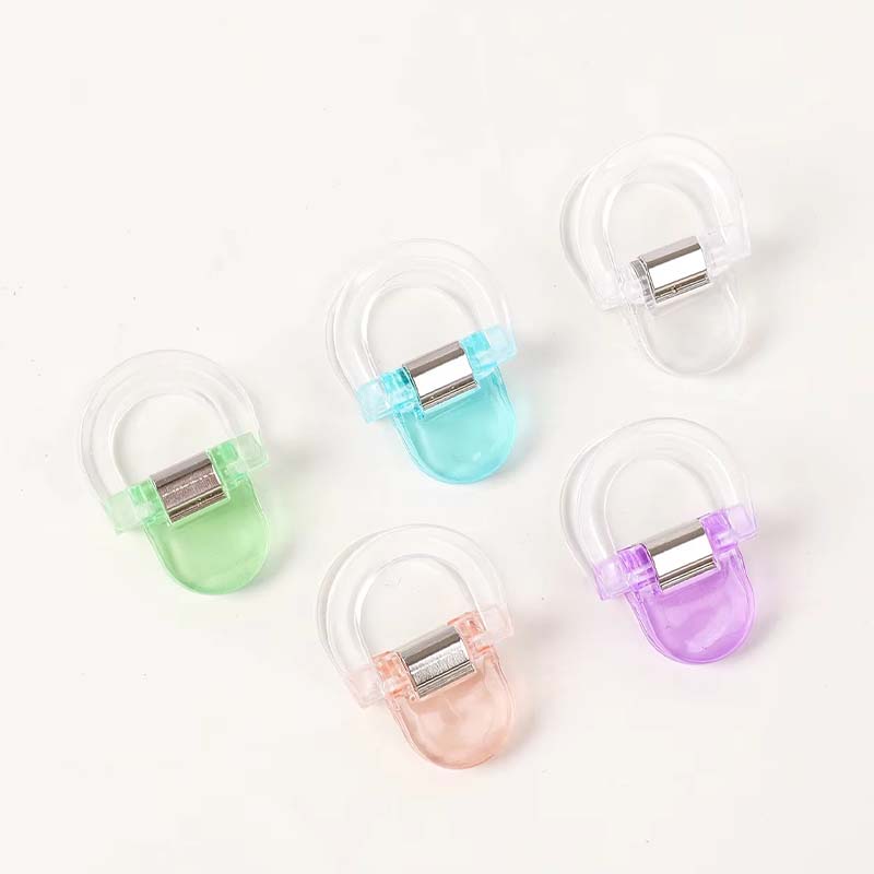 Clip acrylique transparent à impression UV en forme de U