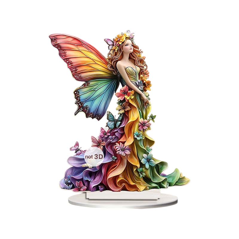 Support acrylique 2D représentant une fée papillon