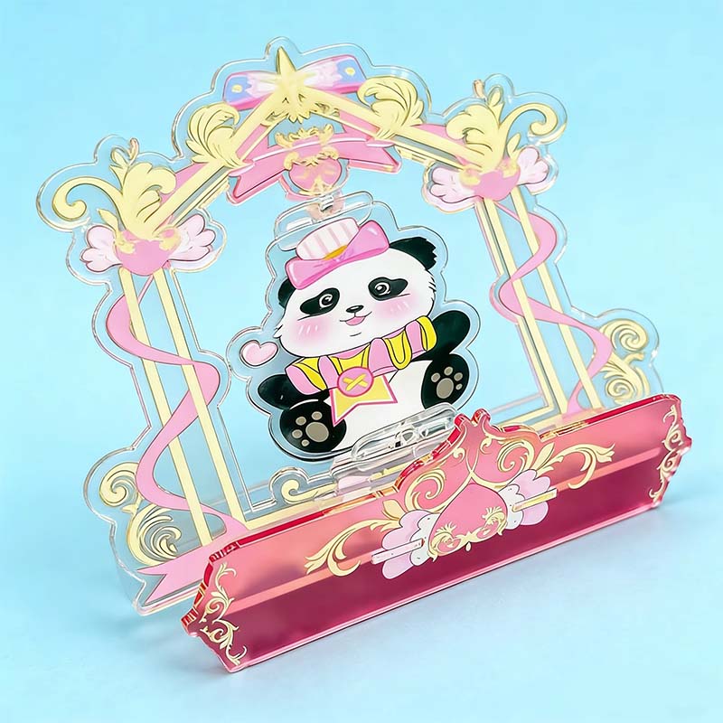 Support acrylique de bureau rotatif pour alphabet d'amour AK02