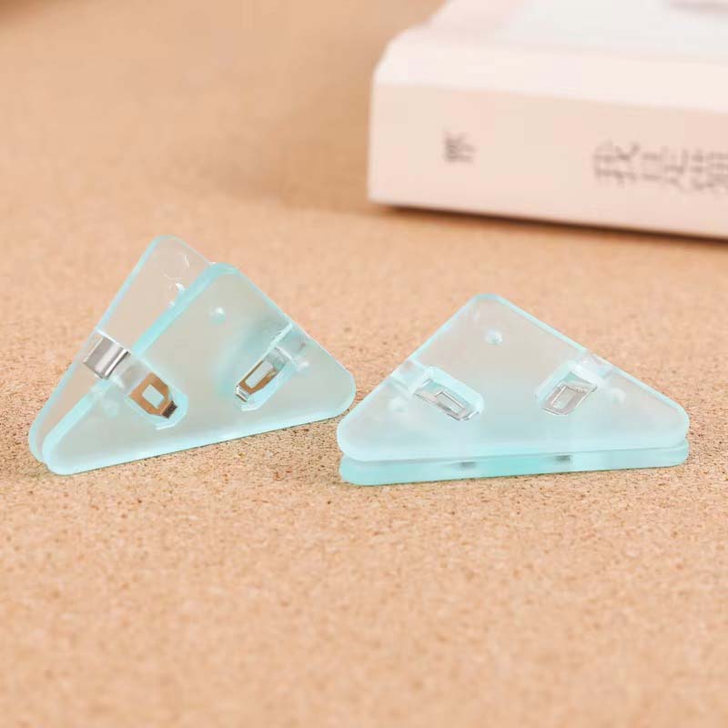 Clip acrylique de rangement coloré pour alphabet