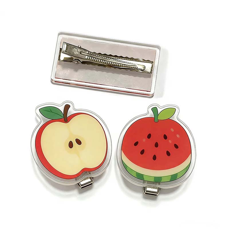 Porte-clés anime mousqueton clip acrylique