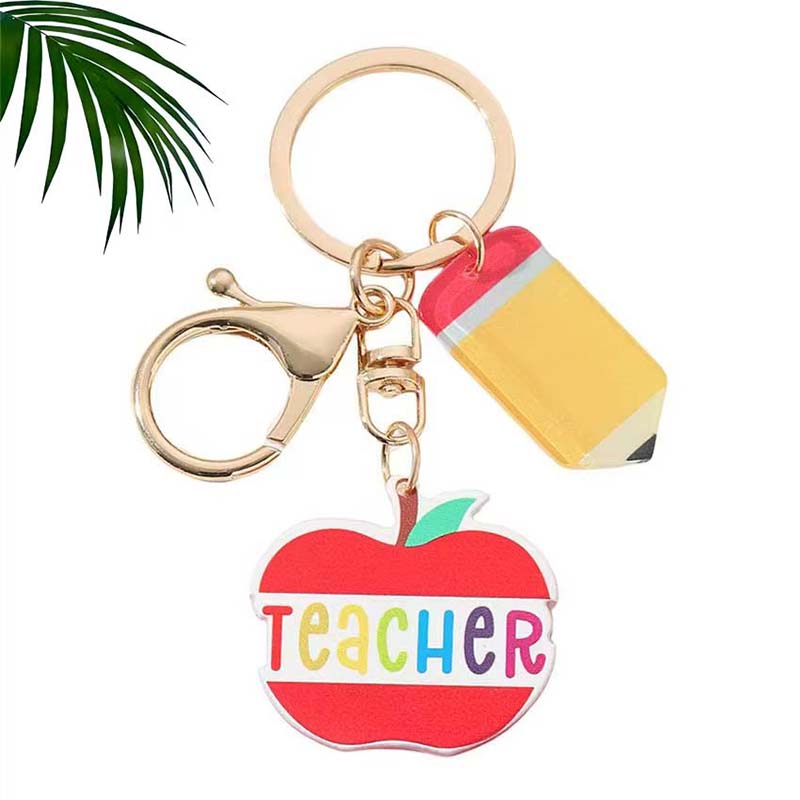 Porte-clés en acrylique pour professeur diplômé