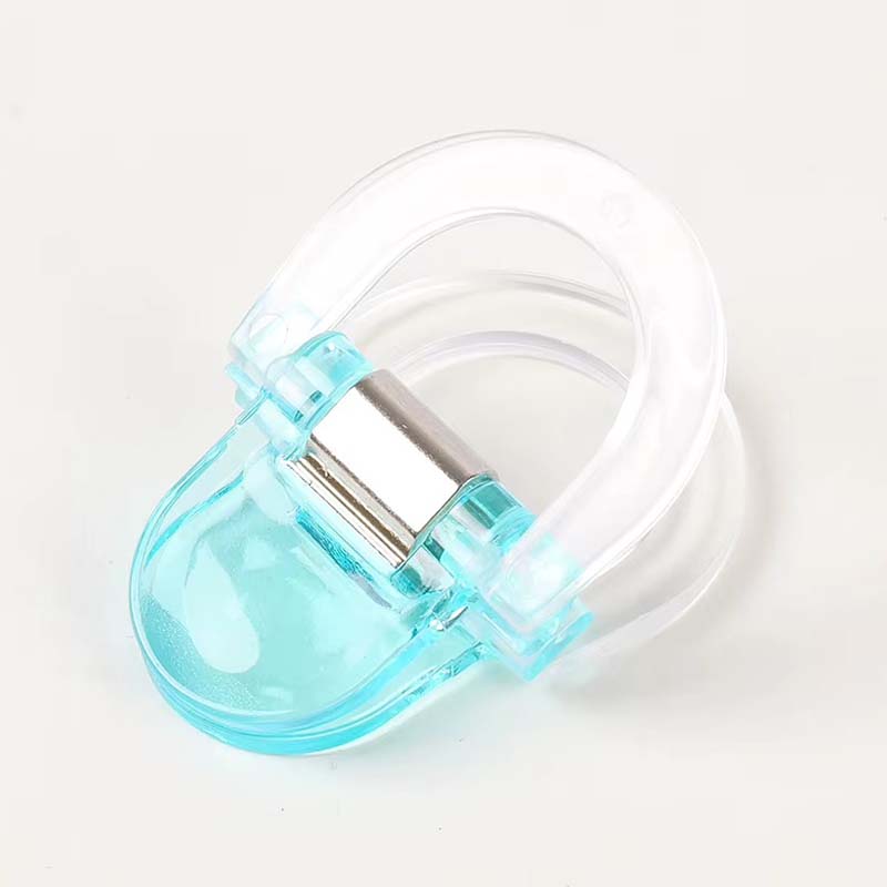 Clip acrylique transparent à impression UV en forme de U