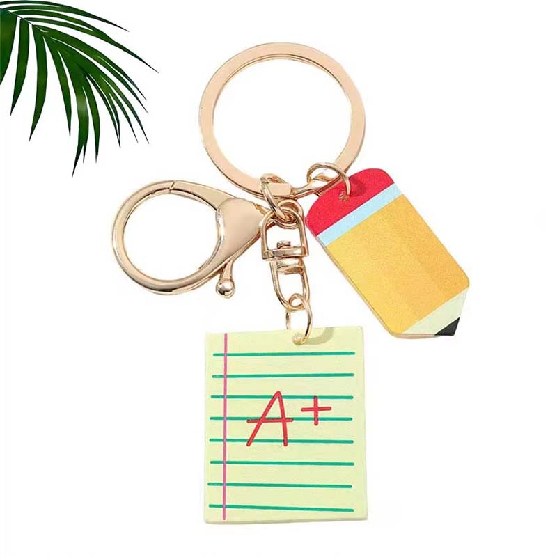 Porte-clés en acrylique pour professeur diplômé