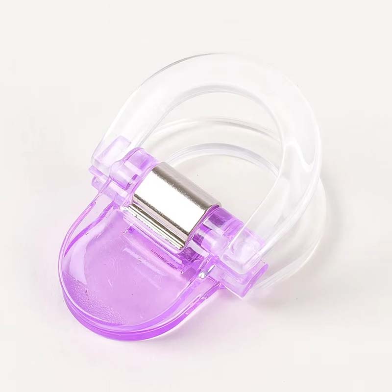 Clip acrylique transparent à impression UV en forme de U