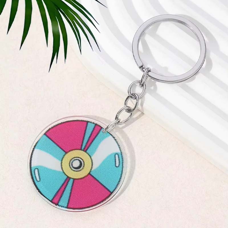 Porte-clés en caoutchouc avec lettres en PVC de dessin animé