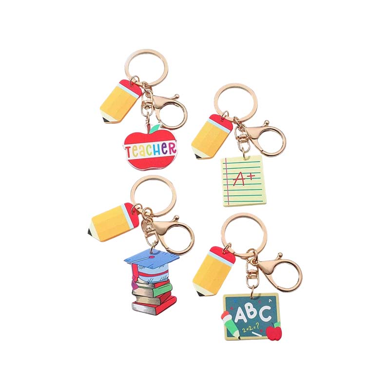 Porte-clés en acrylique pour professeur diplômé