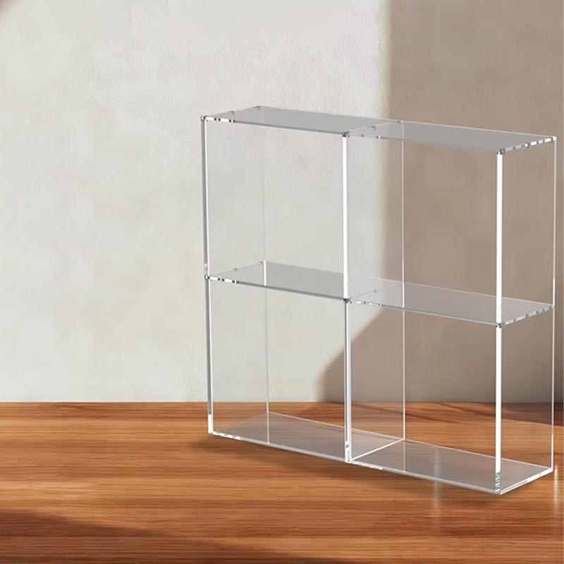 Boîte de protection de modèle de vitrine en acrylique personnalisée