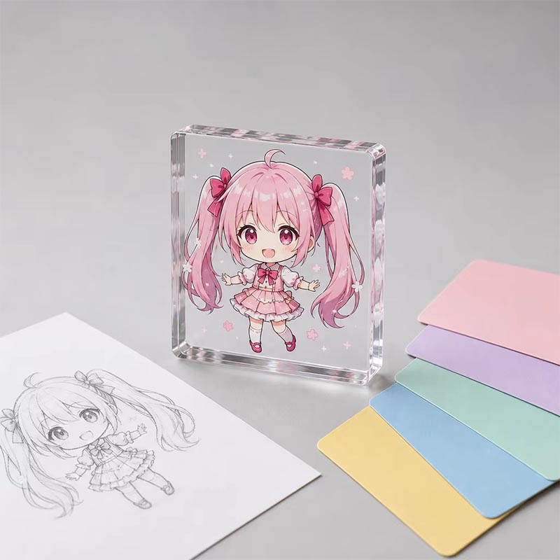 Décoration d'alphabet en acrylique imprimée UV 3D personnalisée