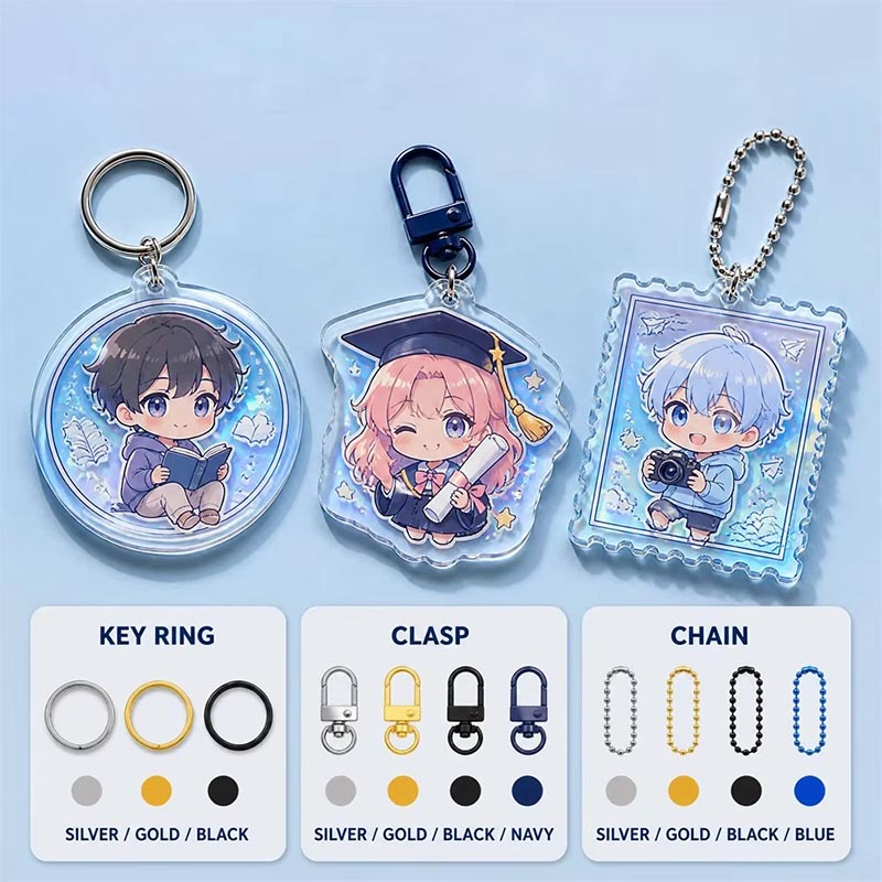 Porte-clés en acrylique Shaker personnalisé, breloque flottante en époxy à paillettes