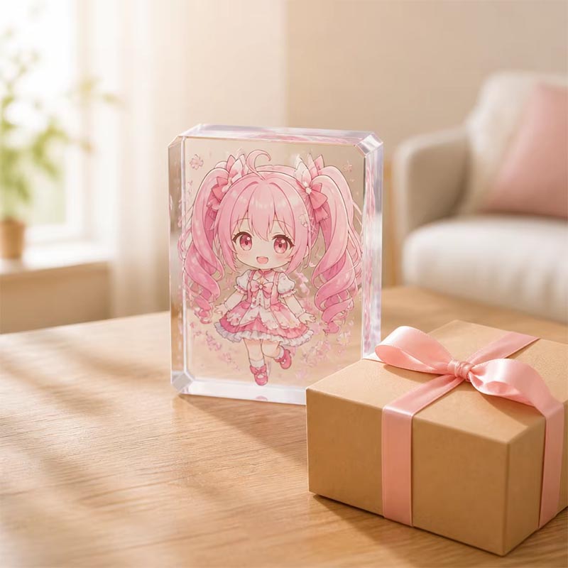 Décoration d'alphabet en acrylique imprimée UV 3D personnalisée