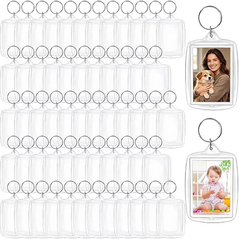 Cadre photo en acrylique en vrac, support double face pour cadeau