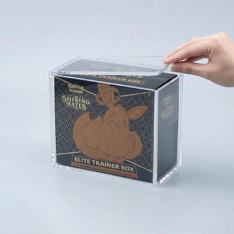 Boîte de rangement de jeux de société en acrylique personnalisée Organisateur de cartes