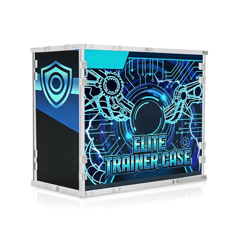 Boîte de présentation en acrylique de luxe avec couvercle de couleur personnalisée