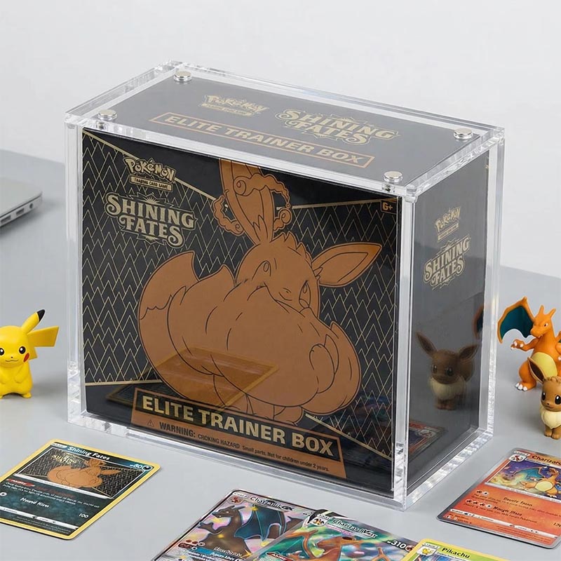 Boîte de rangement de jeux de société en acrylique personnalisée Organisateur de cartes