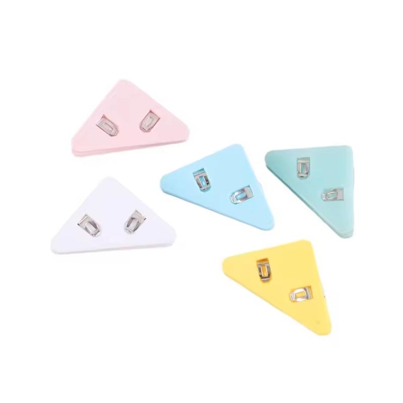 Pinces de reliure en acrylique colorées à motif alphabet, fournitures de papeterie transparentes