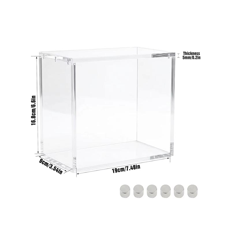 Boîte de rangement rectangulaire personnalisée en acrylique pour gadgets quotidiens